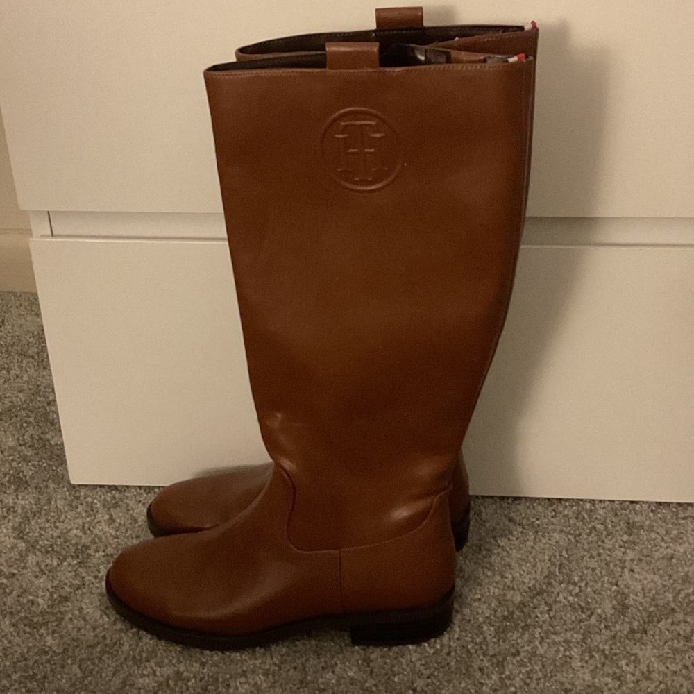 Tommy Hilfiger Brown Heeled Boots